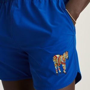 Bonobos Mens Swim Trunks | Retro Throwback Swim Trunks Proud Zebra